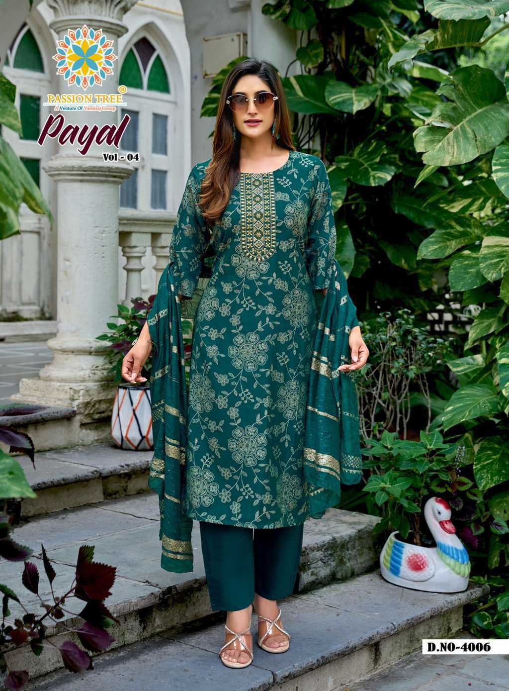 Passion Tree Payal Vol 4 Kurti with Dupatta Bottom Fancy Catalog 7 Pcs (8) Passion Tree Payal Vol 4 Kurti with Dupatta Bottom Fancy Catalog 7 Pcs - Image 9