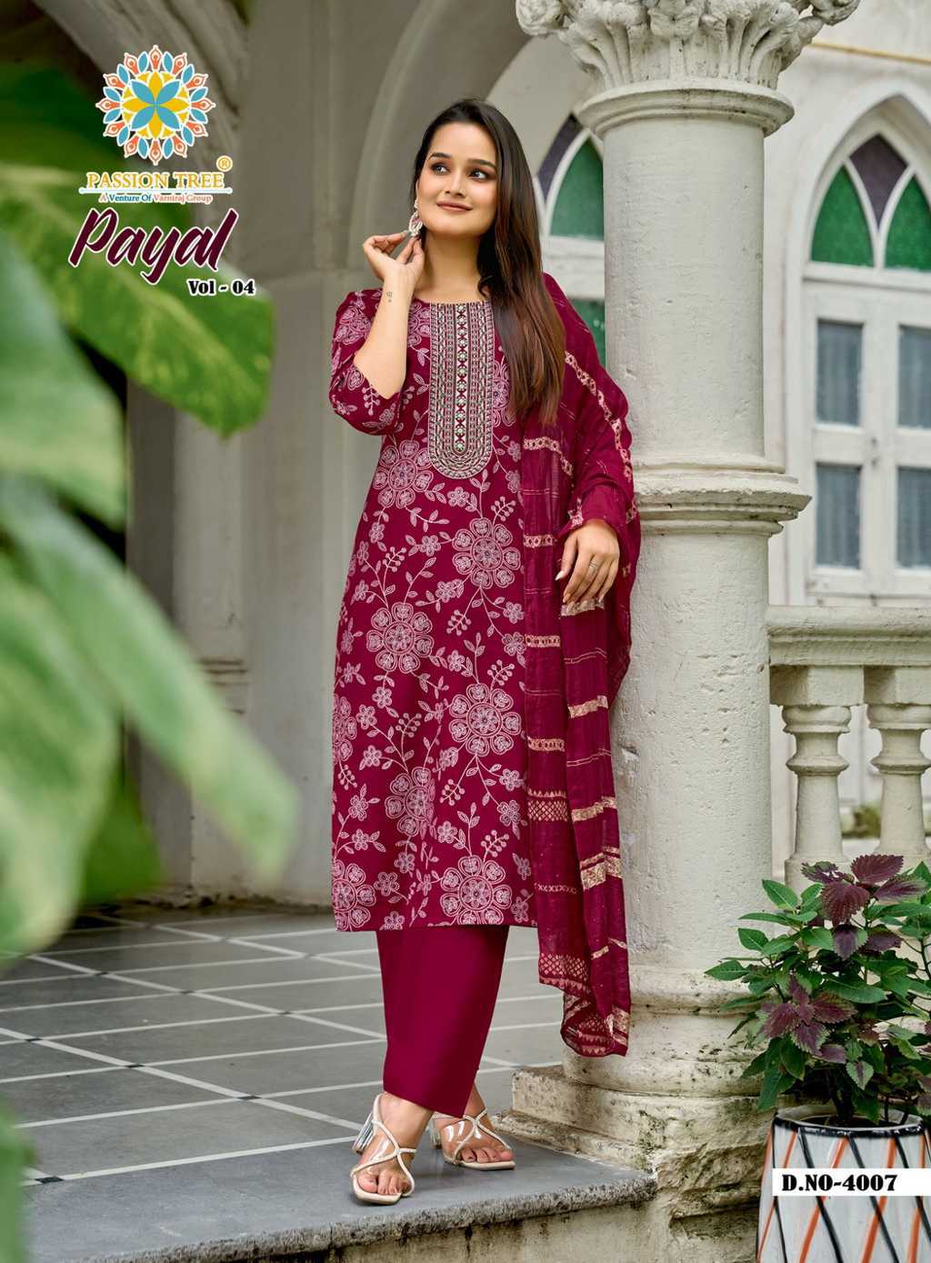 Passion Tree Payal Vol 4 Kurti with Dupatta Bottom Fancy Catalog 7 Pcs (9) Passion Tree Payal Vol 4 Kurti with Dupatta Bottom Fancy Catalog 7 Pcs - Image 10