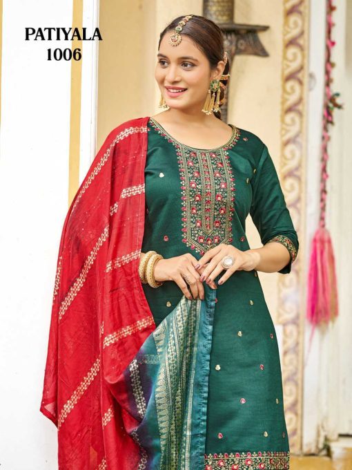 Patiyala Silk Readymade Suit Catalog 8 Pcs - Image 17