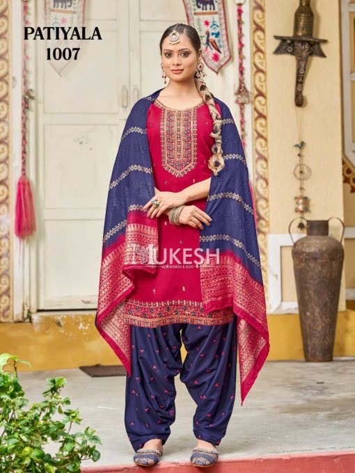 Patiyala Silk Readymade Suit Catalog 8 Pcs - Image 19