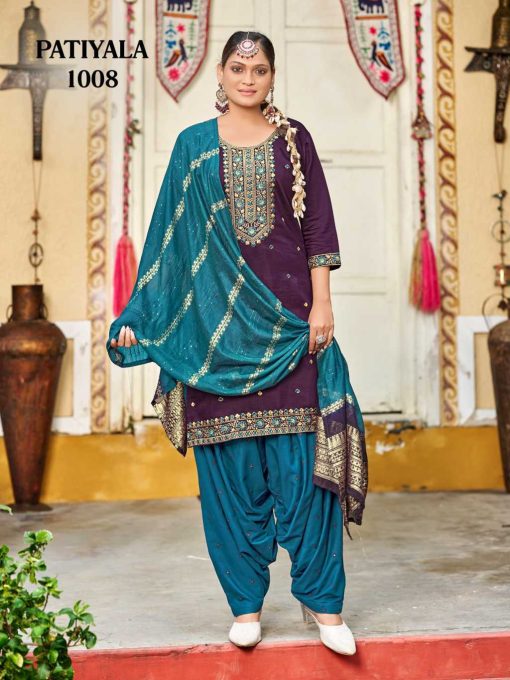 Patiyala Silk Readymade Suit Catalog 8 Pcs - Image 21