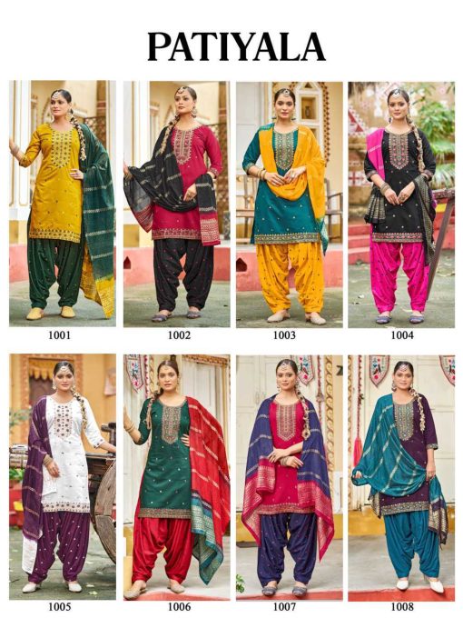 Patiyala Silk Readymade Suit Catalog 8 Pcs - Image 24