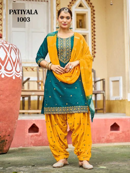 Patiyala Silk Readymade Suit Catalog 8 Pcs - Image 9