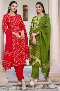 Radhika Alexa Vol 6 Kurti with Dupatta Bottom Silk Catalog 6 Pcs