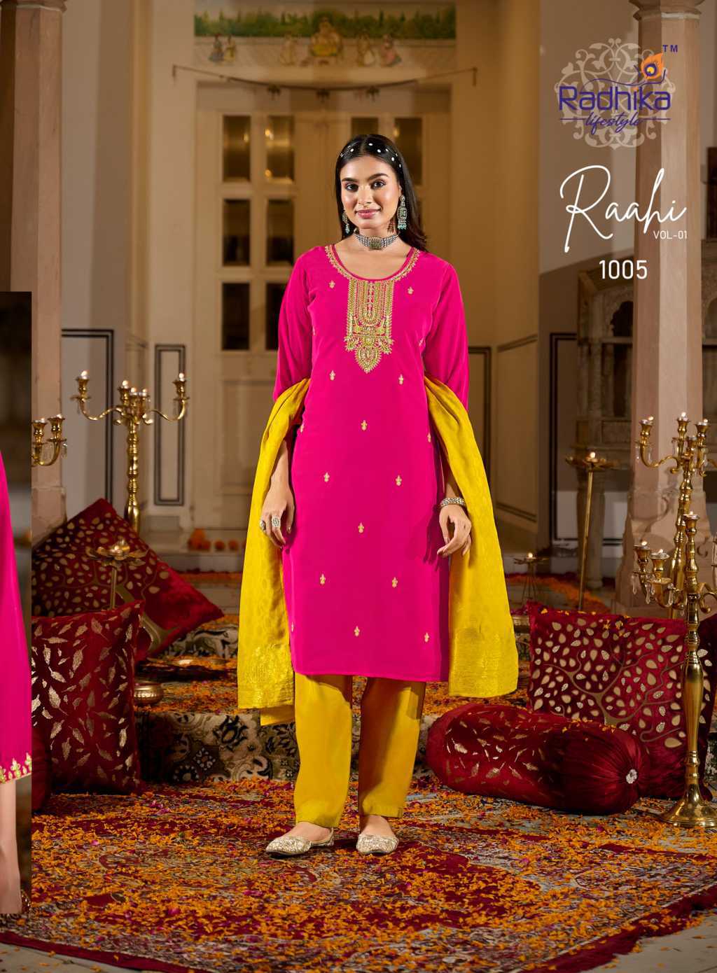 Radhika Raahi Vol 1 Kurti with Dupatta Bottom Silk Catalog 6 Pcs (7) Radhika Raahi Vol 1 Kurti with Dupatta Bottom Silk Catalog 6 Pcs - Image 8