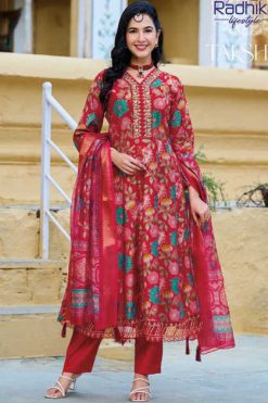 Radhika Takshvi Vol 1 Kurti with Dupatta Bottom Fancy Catalog 6 Pcs 247x371 - Surat Fabrics