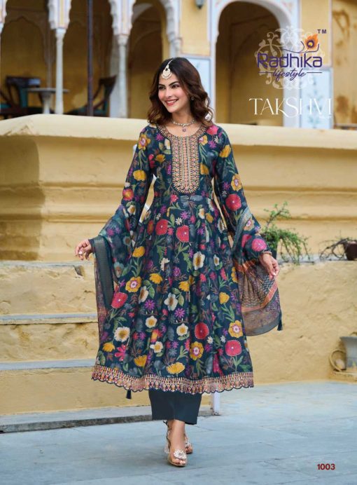 Radhika Takshvi Vol 1 Kurti with Dupatta Bottom Fancy Catalog 6 Pcs - Image 5