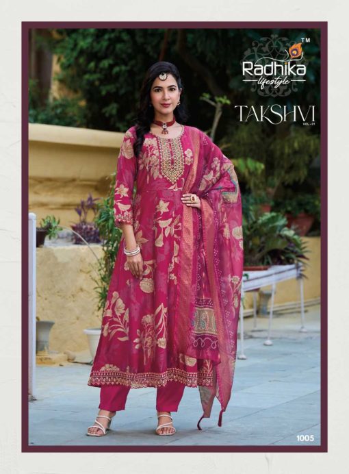 Radhika Takshvi Vol 1 Kurti with Dupatta Bottom Fancy Catalog 6 Pcs - Image 7