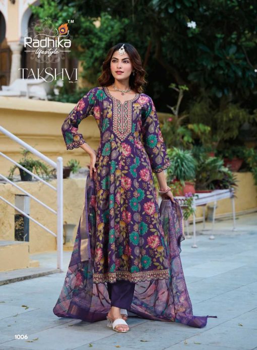 Radhika Takshvi Vol 1 Kurti with Dupatta Bottom Fancy Catalog 6 Pcs - Image 8