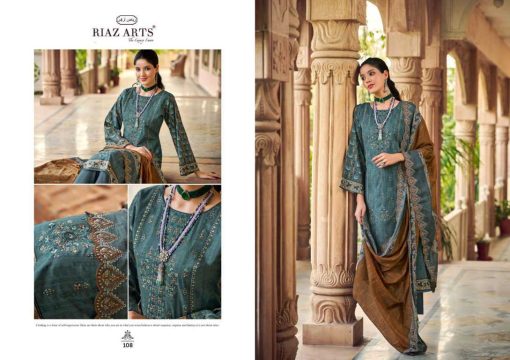 Riaz Arts Chevron Vol 2 by Mumtaz Arts Cotton Salwar Suit Catalog 8 Pcs - Image 12