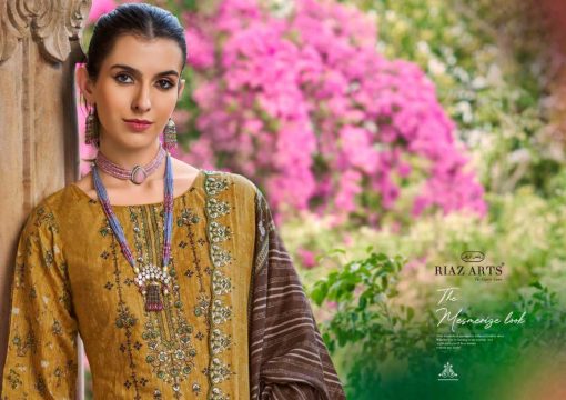 Riaz Arts Chevron Vol 2 by Mumtaz Arts Cotton Salwar Suit Catalog 8 Pcs - Image 3