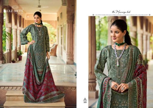 Riaz Arts Chevron Vol 2 by Mumtaz Arts Cotton Salwar Suit Catalog 8 Pcs - Image 6
