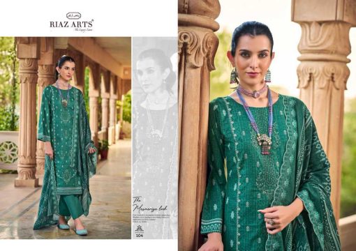Riaz Arts Chevron Vol 2 by Mumtaz Arts Cotton Salwar Suit Catalog 8 Pcs - Image 7
