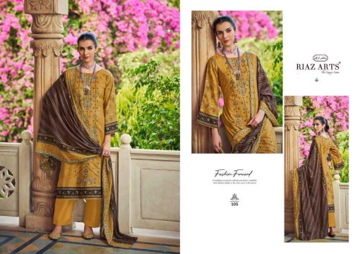 Riaz Arts Chevron Vol 2 by Mumtaz Arts Cotton Salwar Suit Catalog 8 Pcs - Image 8