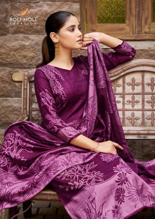 Roli Moli Safina Pashmina Salwar Suit Catalog 8 Pcs - Image 11