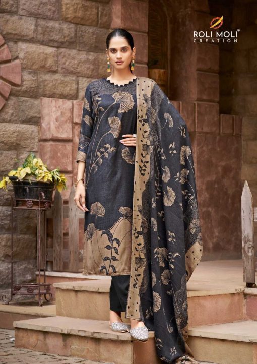 Roli Moli Safina Pashmina Salwar Suit Catalog 8 Pcs - Image 4