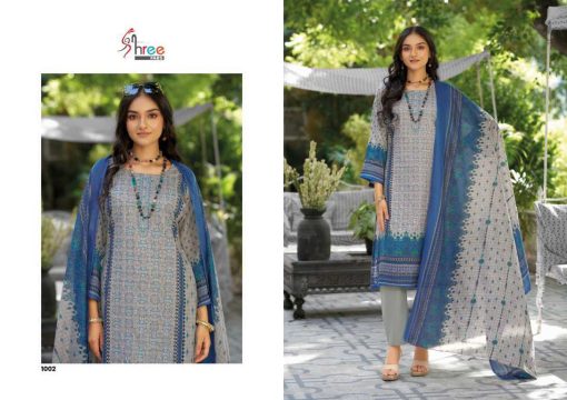 Shree Fabs Riwayat Lawn Embroidered Collection Cotton Salwar Suit Catalog 4 Pcs - Image 6