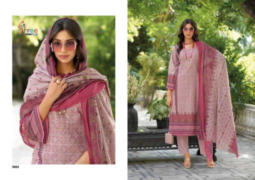 Shree Fabs Riwayat Lawn Embroidered Collection Cotton Salwar Suit Catalog 4 Pcs - Image 8