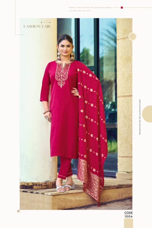 Tips and Top Maahi Vol 2 Silk Kurti with Dupatta Bottom Catalog 6 Pcs - Image 4
