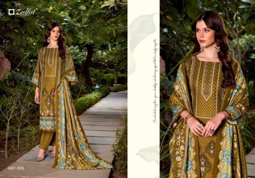 Zulfat Begum by Belliza Pashmina Salwar Suit Catalog 6 Pcs - Image 12