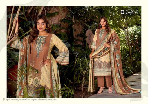 Zulfat Begum by Belliza Pashmina Salwar Suit Catalog 6 Pcs - Image 4