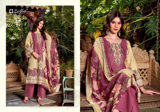 Zulfat Begum by Belliza Pashmina Salwar Suit Catalog 6 Pcs - Image 10