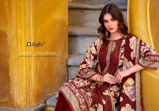 Zulfat Kalamkari by Belliza Pashmina Salwar Suit Catalog 6 Pcs - Image 3