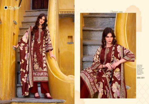 Zulfat Kalamkari by Belliza Pashmina Salwar Suit Catalog 6 Pcs - Image 6