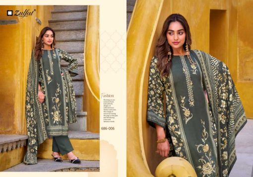 Zulfat Kalamkari by Belliza Pashmina Salwar Suit Catalog 6 Pcs - Image 7