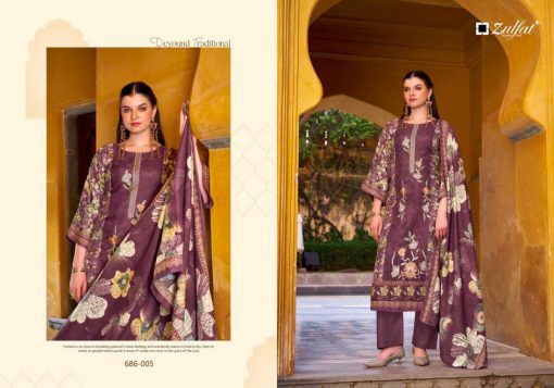 Zulfat Kalamkari by Belliza Pashmina Salwar Suit Catalog 6 Pcs - Image 8