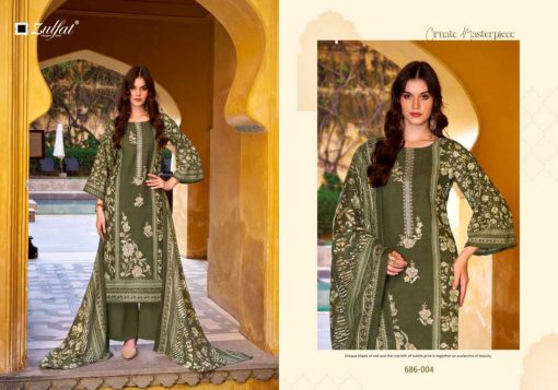 Zulfat Kalamkari by Belliza Pashmina Salwar Suit Catalog 6 Pcs - Image 10