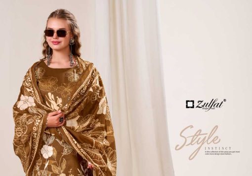 Zulfat Latifa by Belliza Cotton Salwar Suit Catalog 4 Pcs - Image 3