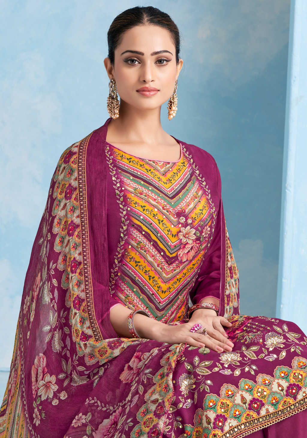 Alok Crazy Vol 3 Viscose Salwar Suit Catalog 6 Pcs (14) Alok Crazy Vol 3 Viscose Salwar Suit Catalog 6 Pcs - Image 15