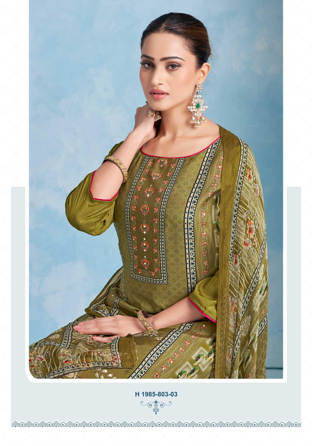 Alok Crazy Vol 3 Viscose Salwar Suit Catalog 6 Pcs (8) Alok Crazy Vol 3 Viscose Salwar Suit Catalog 6 Pcs - Image 9