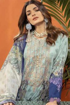 Alzohaib Aarifa Chiffon Cotton Salwar Suit Catalog 4 Pcs