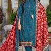 Alzohaib Asmaa Chiffon Cotton Salwar Suit Catalog 4 Pcs