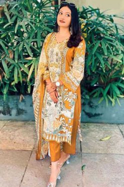 Alzohaib DN 1369 A-D Chiffon Cotton Salwar Suit Catalog 4 Pcs