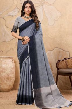 Astita Karagiri Vol 2 Linen Saree Sari Catalog 6 Pcs 247x371 - Surat Fabrics