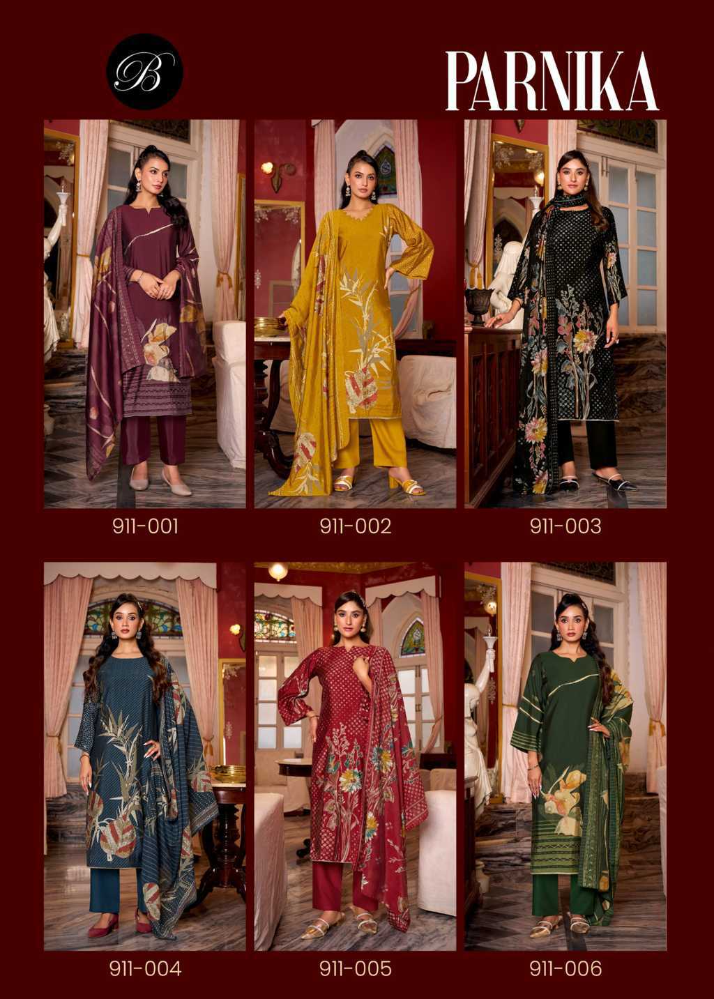 Belliza Parnika Viscose Salwar Suit Catalog 6 Pcs (11) Belliza Parnika Viscose Salwar Suit Catalog 6 Pcs - Image 12