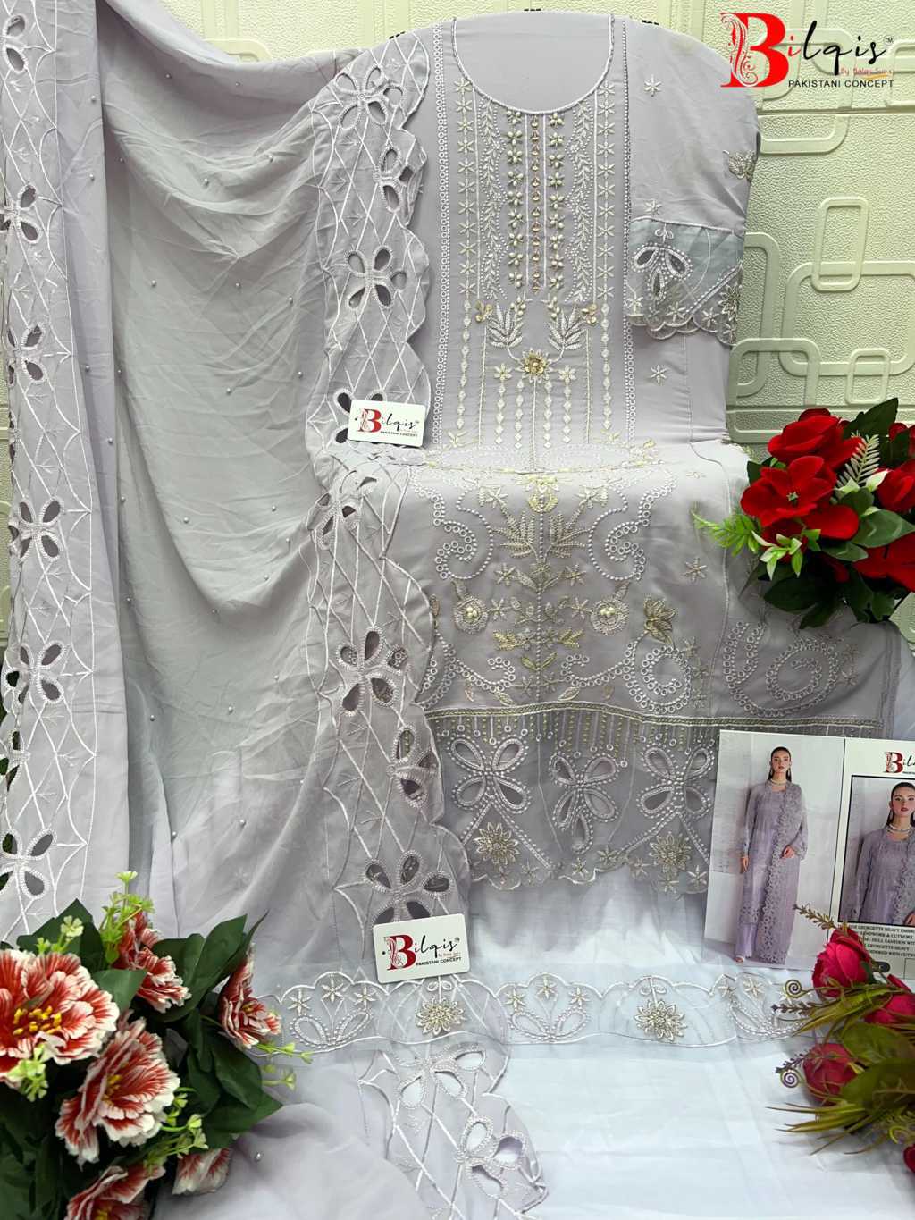 Bilqis B 216 A-D Georgette Salwar Suit Catalog 4 Pcs (6) Bilqis B 216 A-D Georgette Salwar Suit Catalog 4 Pcs - Image 7