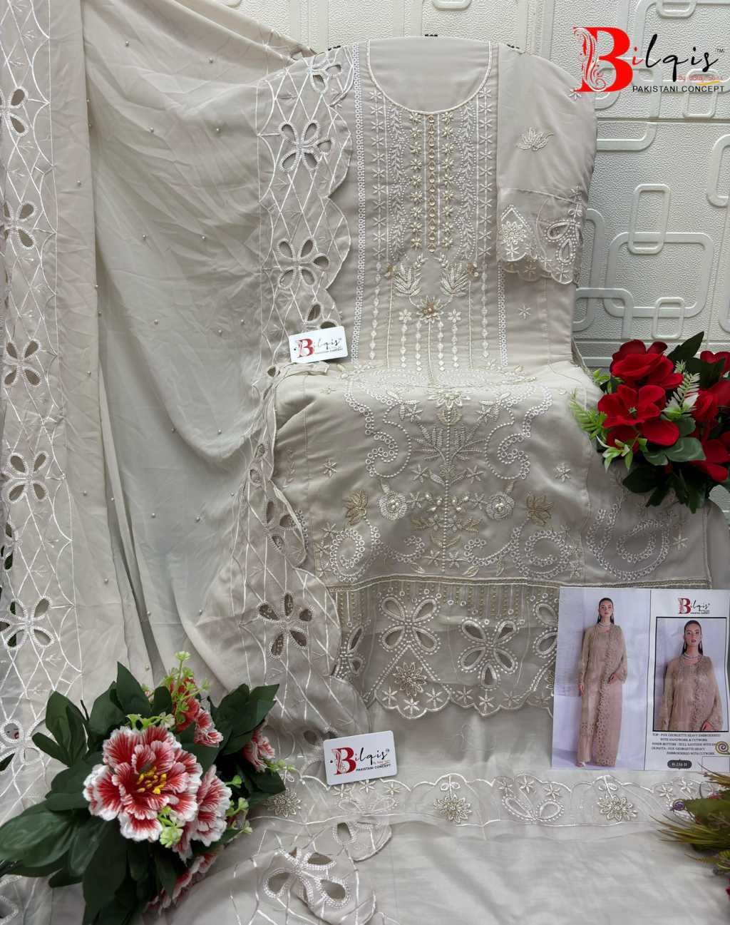 Bilqis B 216 A-D Georgette Salwar Suit Catalog 4 Pcs (9) Bilqis B 216 A-D Georgette Salwar Suit Catalog 4 Pcs - Image 10