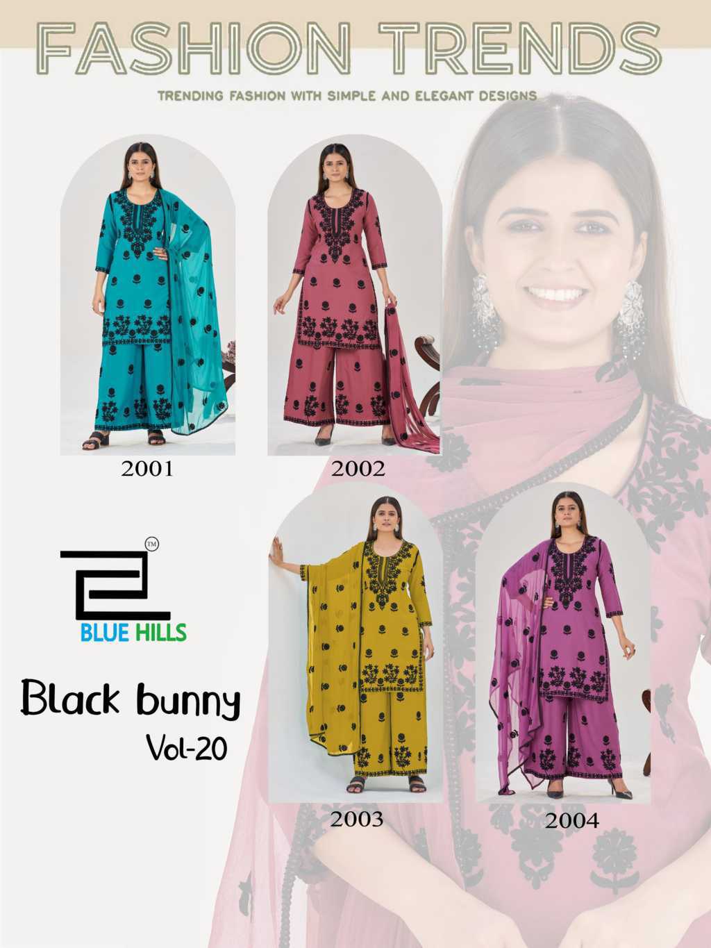 Blue Hills Black Bunny Vol 20 Kurti with Dupatta Bottom Rayon Catalog 4 Pcs (6) Blue Hills Black Bunny Vol 20 Kurti with Dupatta Bottom Rayon Catalog 4 Pcs - Image 7