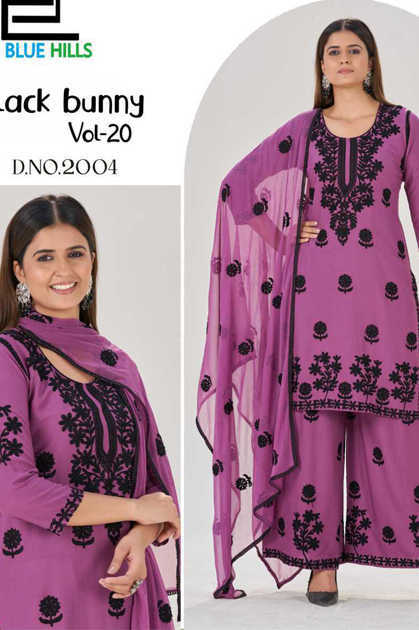 Blue Hills Black Bunny Vol 20 Kurti with Dupatta Bottom Rayon Catalog 4 Pcs Blue Hills Black Bunny Vol 20 Kurti with Dupatta Bottom Rayon Catalog 4 Pcs