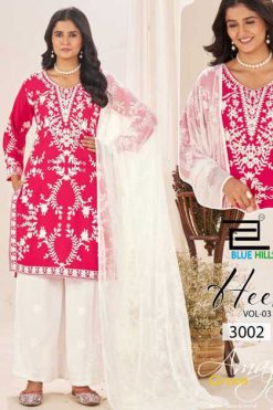 Blue Hills Heer Vol 3 Kurti with Dupatta Bottom Rayon Catalog 4 Pcs 247x371 - Surat Fabrics