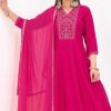Blue Hills Laila Kurti with Dupatta Bottom Rayon Catalog 6 Pcs