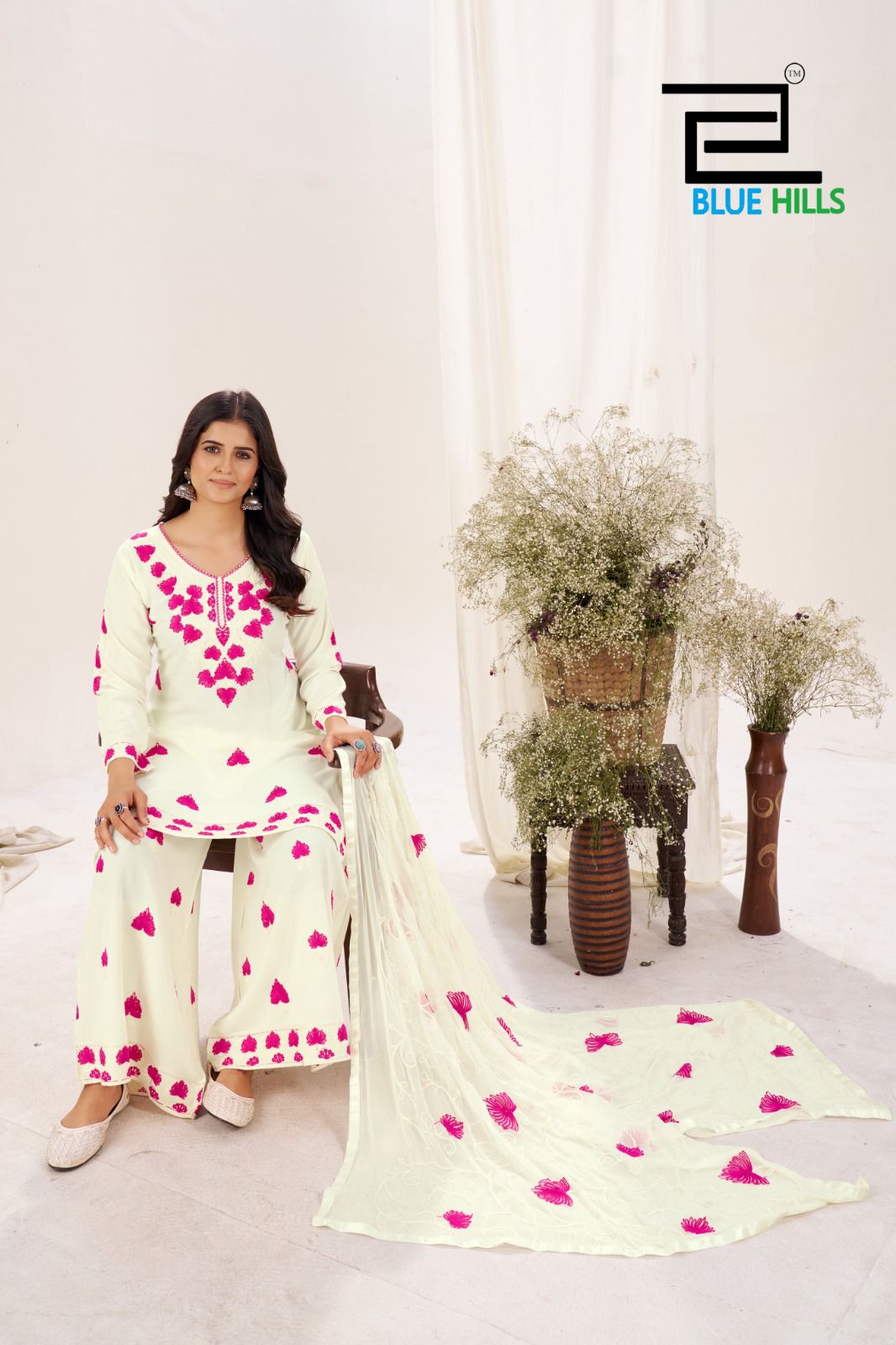 Blue Hills Pink Lotus Kurti with Dupatta Bottom Rayon Catalog 4 Pcs (4) Blue Hills Pink Lotus Kurti with Dupatta Bottom Rayon Catalog 4 Pcs - Image 5