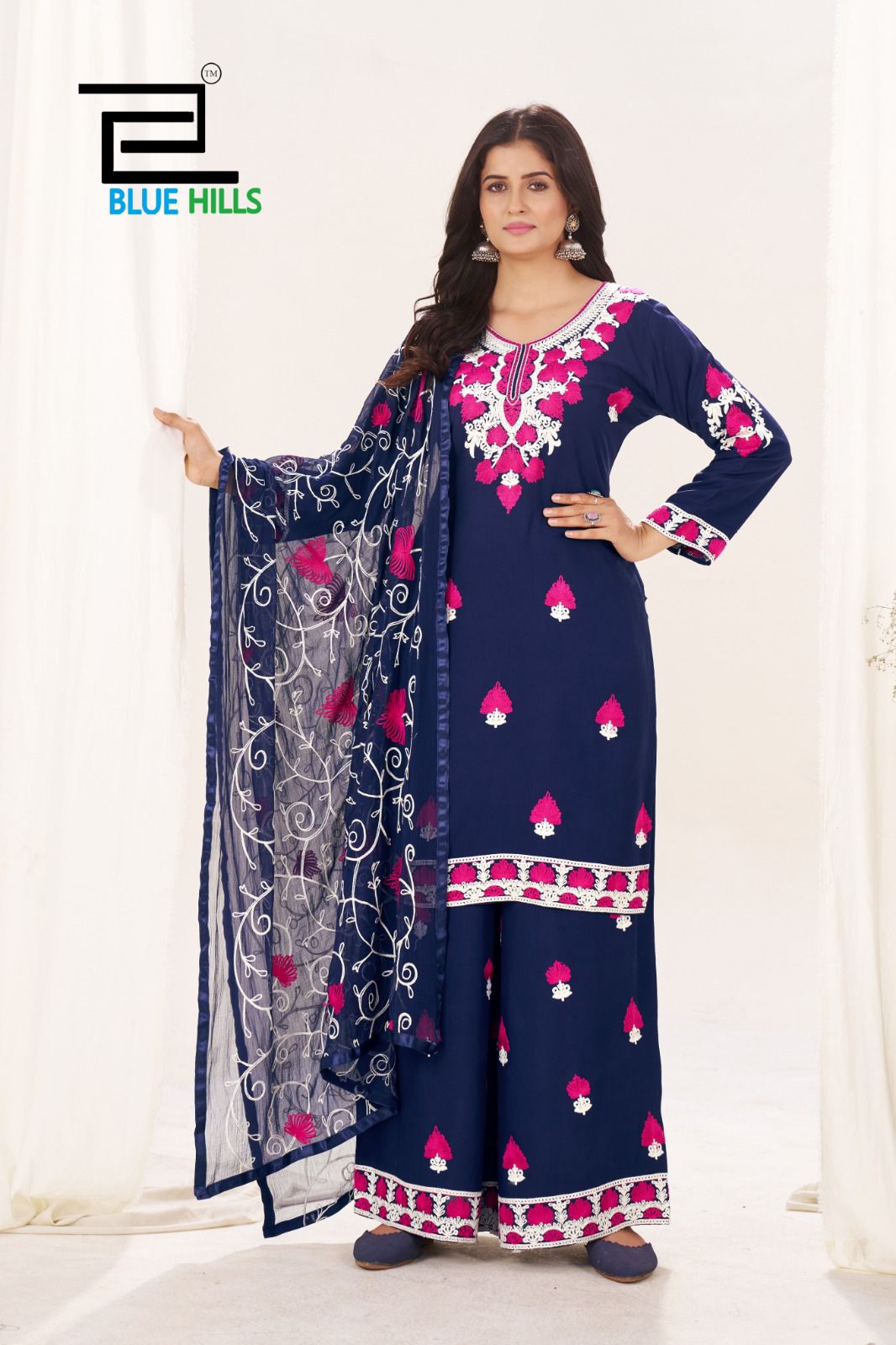 Blue Hills Pink Lotus Kurti with Dupatta Bottom Rayon Catalog 4 Pcs (5) Blue Hills Pink Lotus Kurti with Dupatta Bottom Rayon Catalog 4 Pcs - Image 6