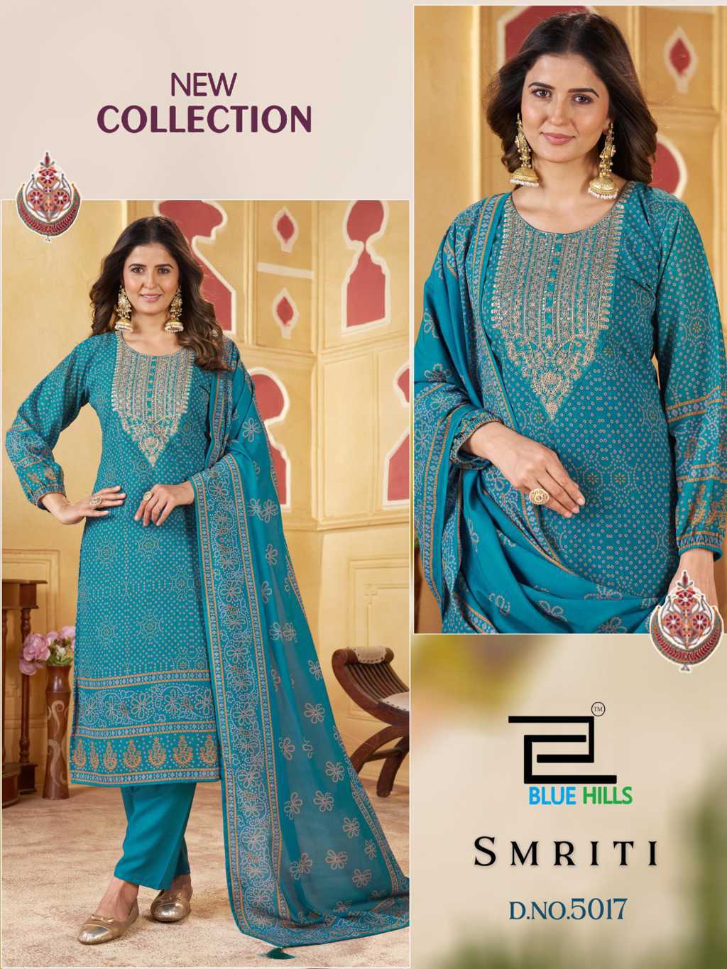 Blue Hills Smriti Kurti with Dupatta Bottom Chiffon Catalog 4 Pcs (1) Blue Hills Smriti Kurti with Dupatta Bottom Chiffon Catalog 4 Pcs - Image 2