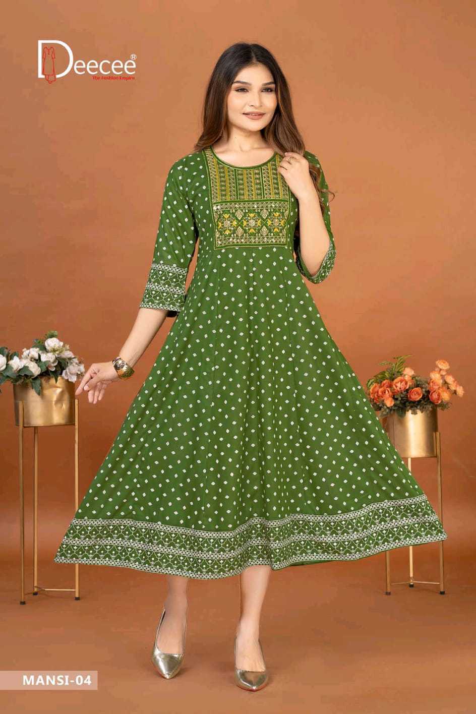 Deecee Mansi Rayon Kurti Catalog 6 Pcs (5) Deecee Mansi Rayon Kurti Catalog 6 Pcs - Image 6