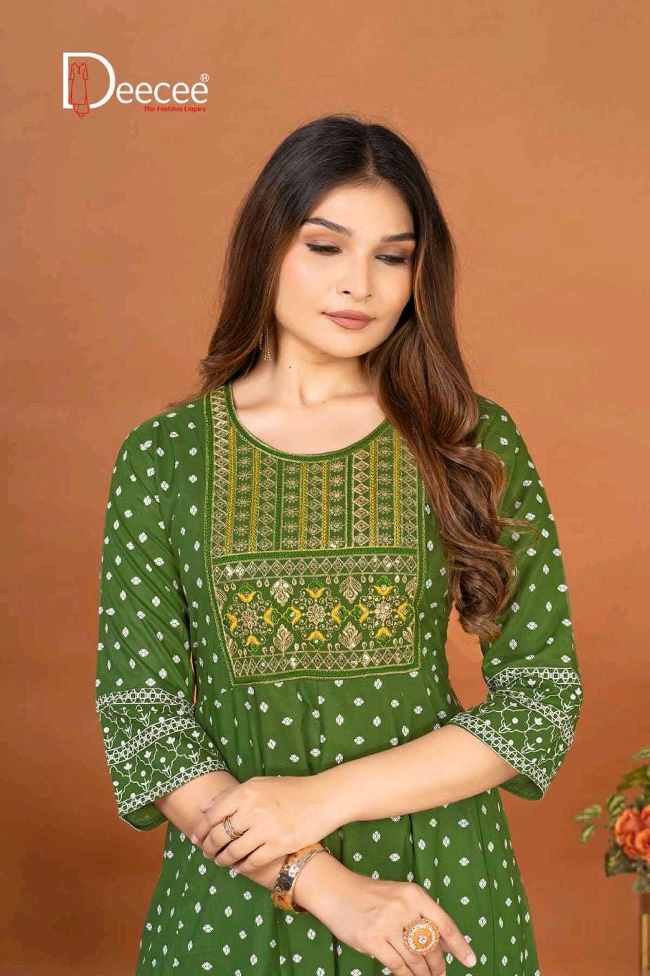 Deecee Mansi Rayon Kurti Catalog 6 Pcs (7) Deecee Mansi Rayon Kurti Catalog 6 Pcs - Image 8
